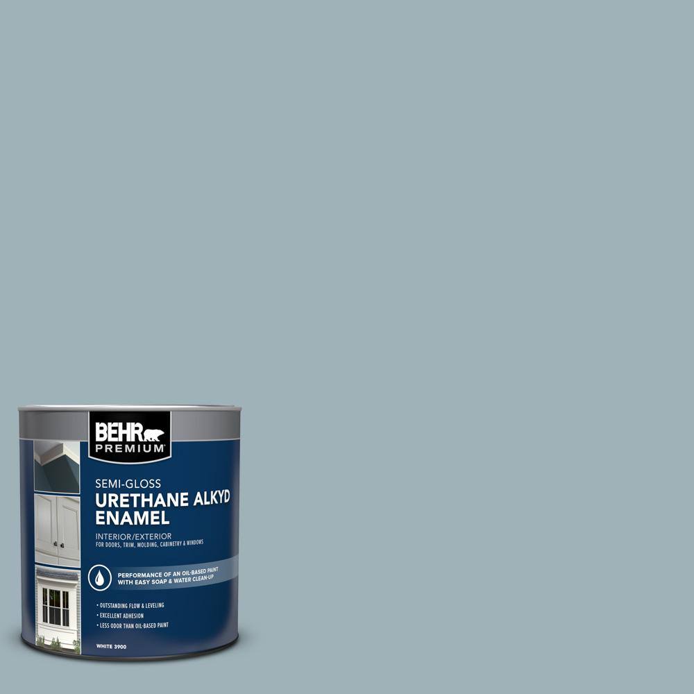 1 qt. #540E-3 Blue Fox Semi-Gloss Enamel Urethane Alkyd Interior/Exterior Paint price history on PriceWatchPro