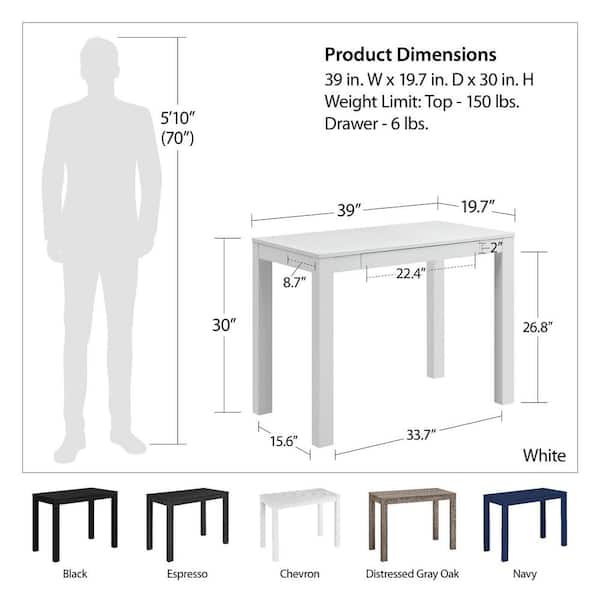 Devon Desk - Sonoma Oak/White