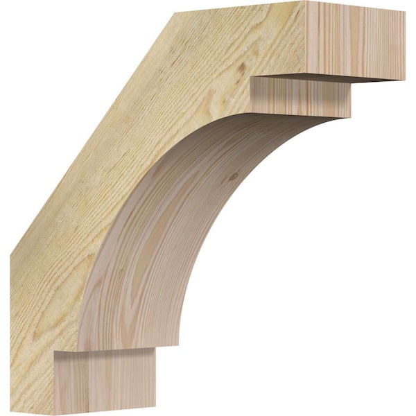 Ekena Millwork 6"W x 16"D x 16"H Merced Rough Sawn Knee Brace, Douglas Fir