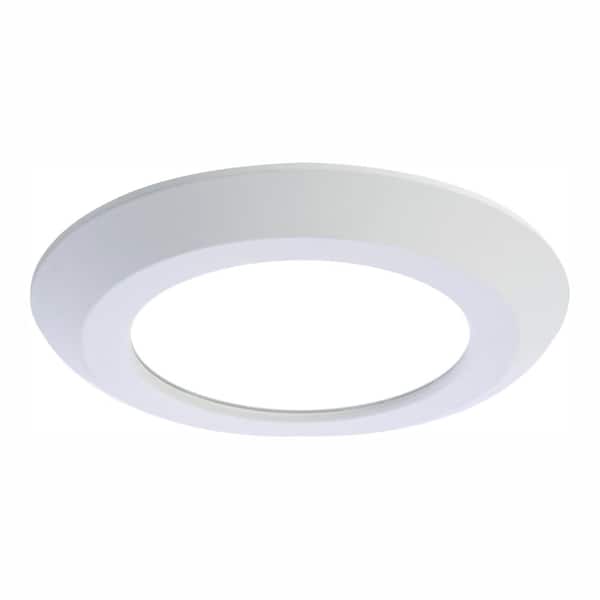 HALO SLD 5 in. and 6 in. White Integrated LED Recessed Retrofit Ceiling Mount Trim at 90 CRI, 3000K Soft White