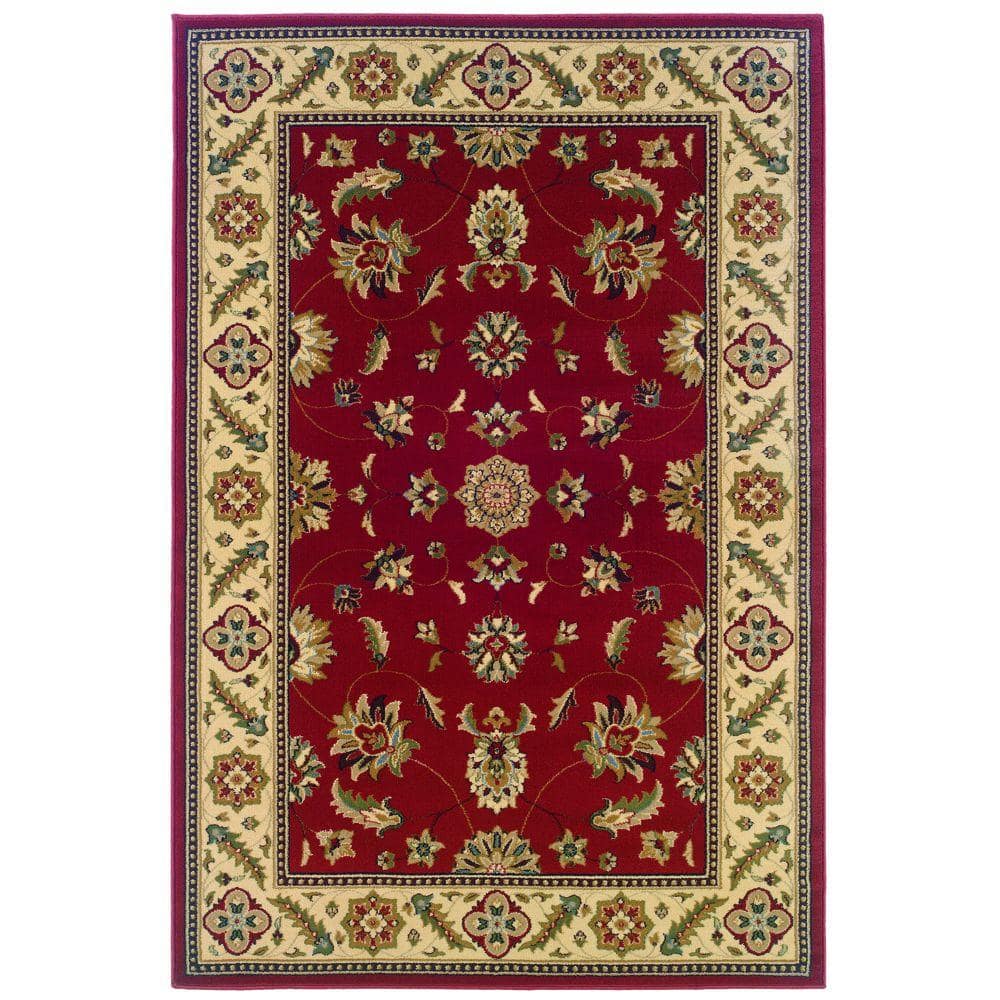 Natco Stratford Kazmir Red 5 ft. x 8 ft. Area Rug 8265RD69 The Home Depot