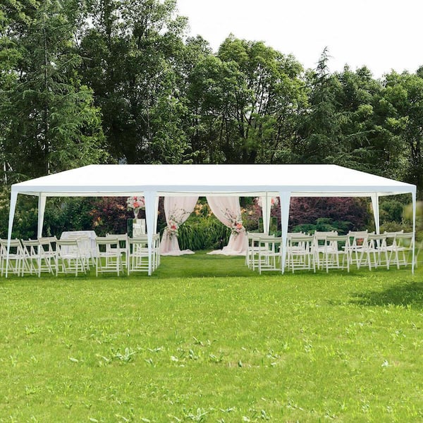 シモンズグランドセール Costway 10 Gazebo Heavy-Duty Canopy White ft. 30 x ft. その他
