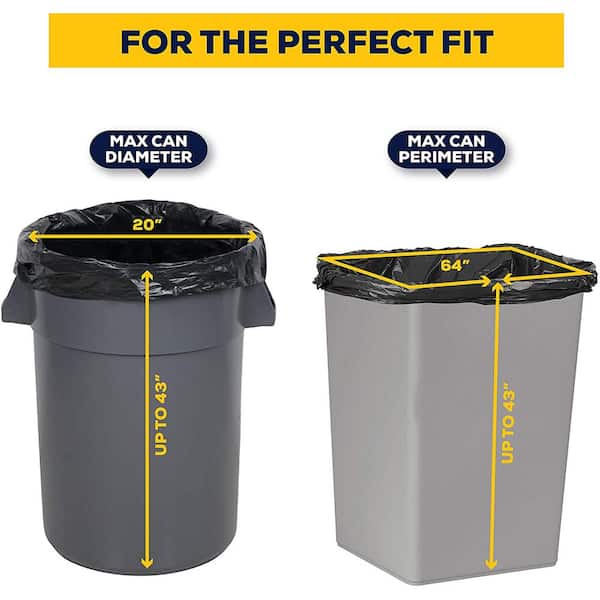 Contractor's Choice Contractor 42-Gallons Black Outdoor Plastic