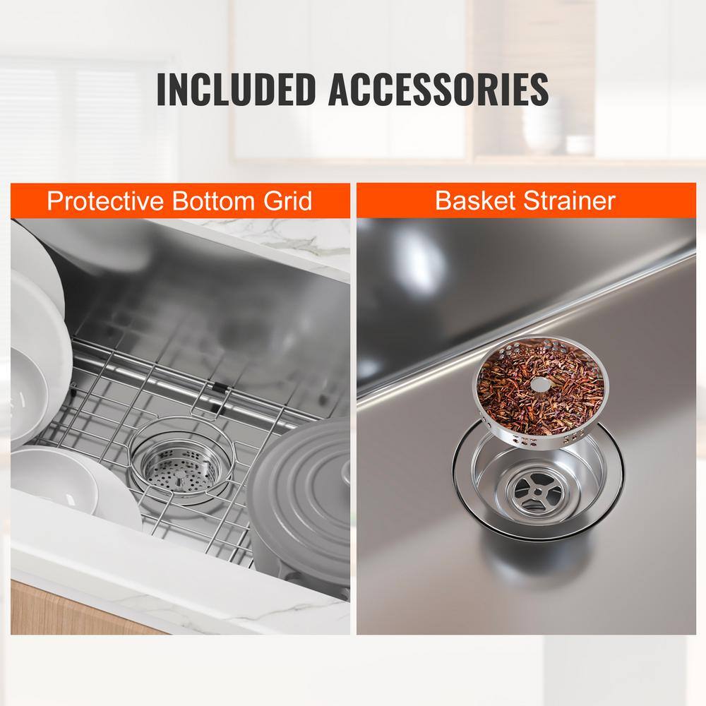 33'' Stainless Steel Single Bowl Top Mount Kitchen Sink