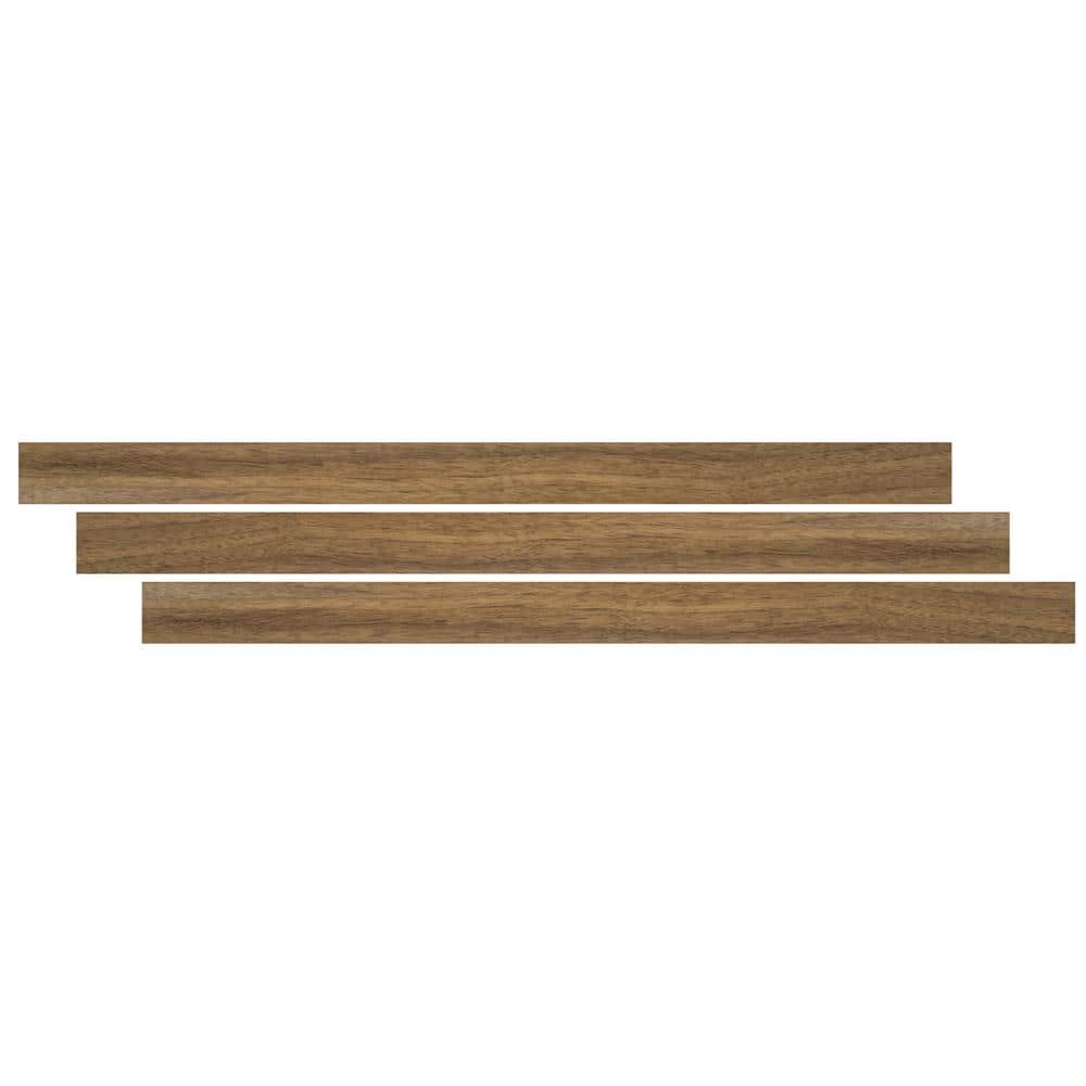 Warm Birch Vinyl Waterproof Baseboard Trim 94" Length