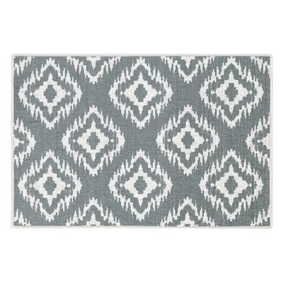 Sussexhome Lattice Collection Cotton Heavy Duty Low Pile Area Rug