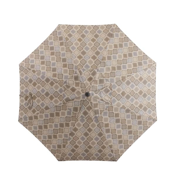 empire patio umbrella California Umbrella Rodeo Collection AAT758A002-48020 7.5' Patio Umbrella With Silver Anodized Aluminum Pole Aluminum Ribs Deluxe Pulley Lift System