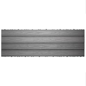UltraShield Naturale 1 ft. x 3 ft. Quick Deck Outdoor Composite Deck Tile in Westminster Gray (15 sq. ft. Per Box)