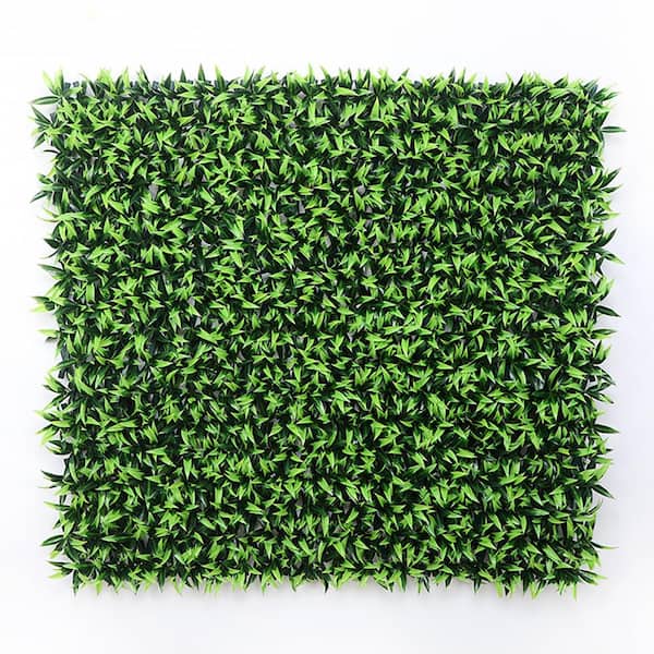 118 x 39.4 in. Expandable Plastic Garden Fence Artificial Leaves Plastic Privacy Screen Panel for Patio 4-Pack