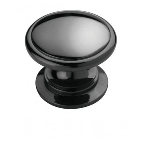Amerock Allison Value 1-1/4 in. 32 mm Dia Black Nickel Round Cabinet Knob