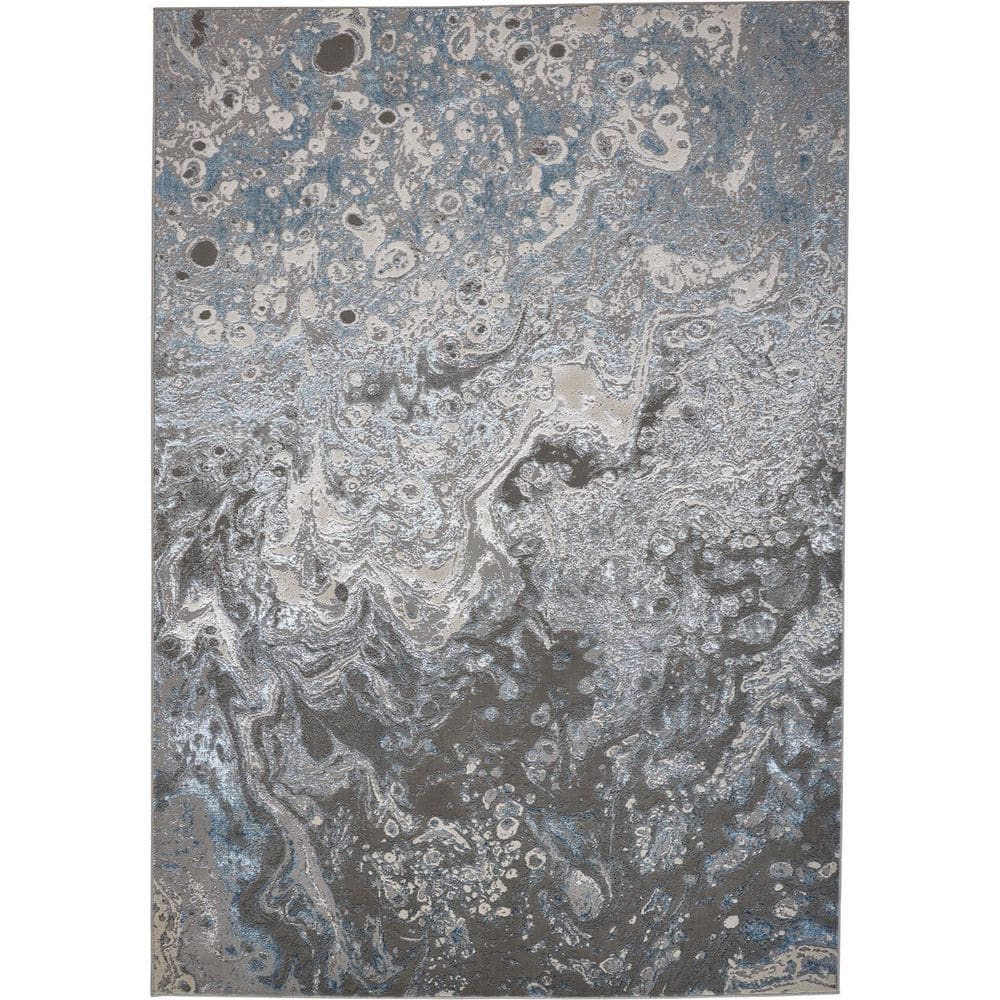 7 ft. x 10 ft. Blue and Gray Abstract Area Rug price history on PriceWatchPro