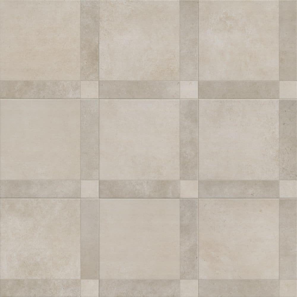 Villa Bianca 17 in. x 17 in. Matte Porcelain Checkerboard Look Floor and Wall Tile (14.8 sq. ft./Case) price history on PriceWatchPro