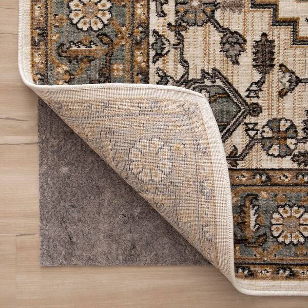 4 ft. x 6 ft. Dual Surface Grey Felted Reversible Pet Proof Rug Pad