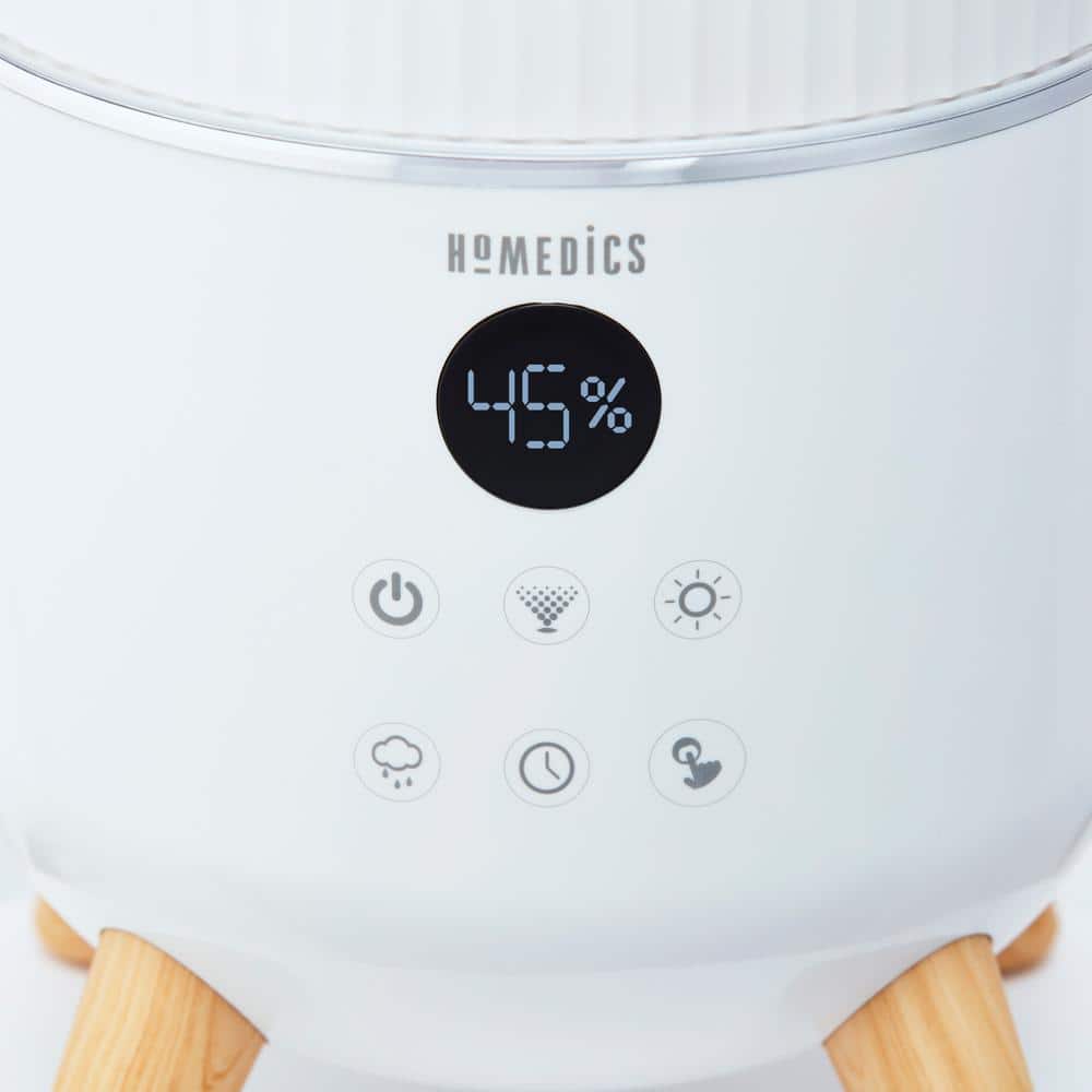 White Ultrasonic Cool Mist Humidifier with Digital Control
