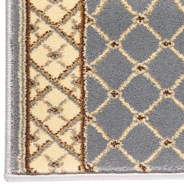 Stratford Bedford Light Blue 9 in. x 33 in. Stair Tread Cover