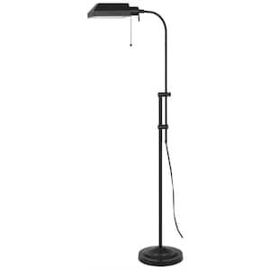 57 in. Bronze 1 Dimmable (Full Range) Standard Floor Lamp for Living Room with Metal Empire Shade