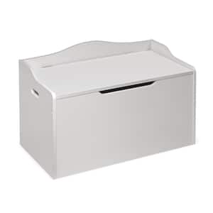 White Bench Top Toy Box
