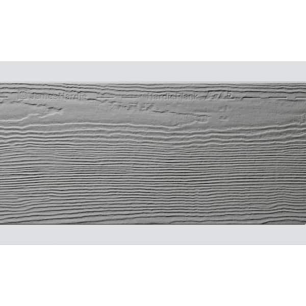 Hardie Plank HZ5 8.25 in. x 144 in. Statement Collection Gray Slate Cedarmill Fiber Cement Lap Siding