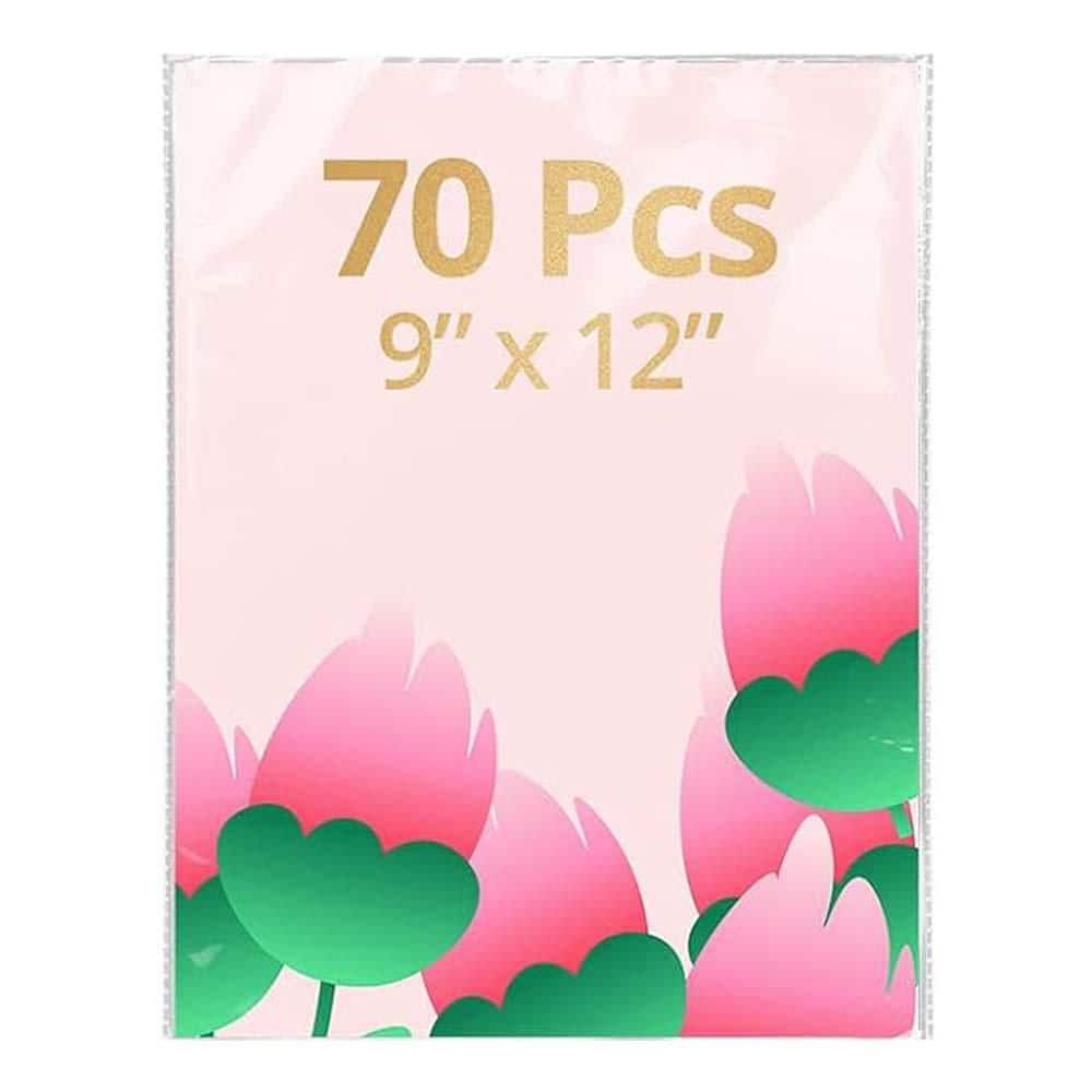 "Clear Self Sealing Cellophane Bags 9"" x 12"" Resealable Poly Plastic Sleeves for Packaging Clothes A4 Artwork 70-Piece" price history on PriceWatchPro