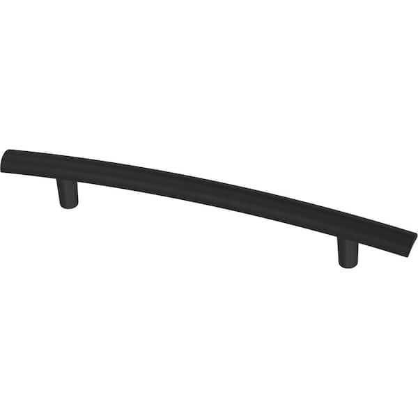 Liberty Arched 5-1/16 in. (128 mm) Modern Matte Black Cabinet Drawer Bar Pull