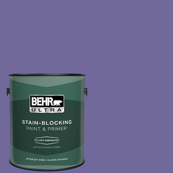 BEHR ULTRA 1 gal. #630B-7 Pandora Extra Durable Semi-Gloss Enamel Interior Paint & Primer