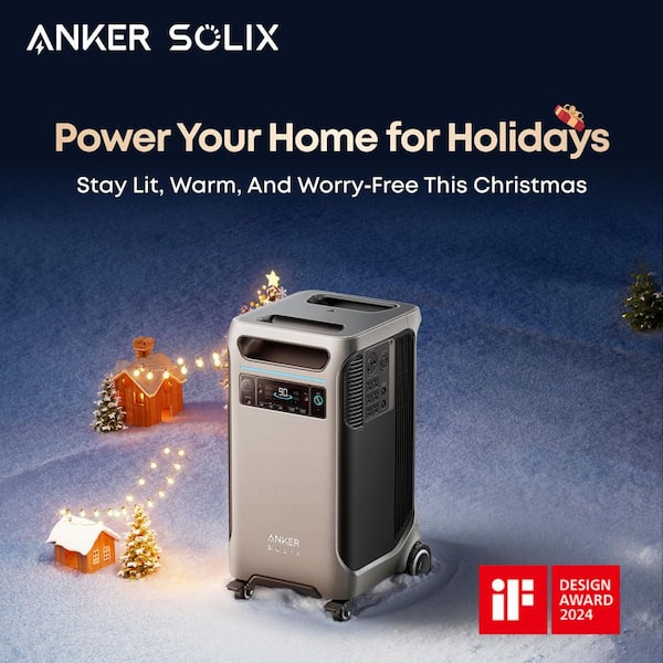 SOLIX F3800 Portable Power Station, 3840Wh, 6000-Watt AC Output, Home Backup/RVs Push Button Start Battery Generator