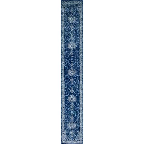 Bromley Midnight Navy Blue 2' 0 x 13' 1 Area Rug