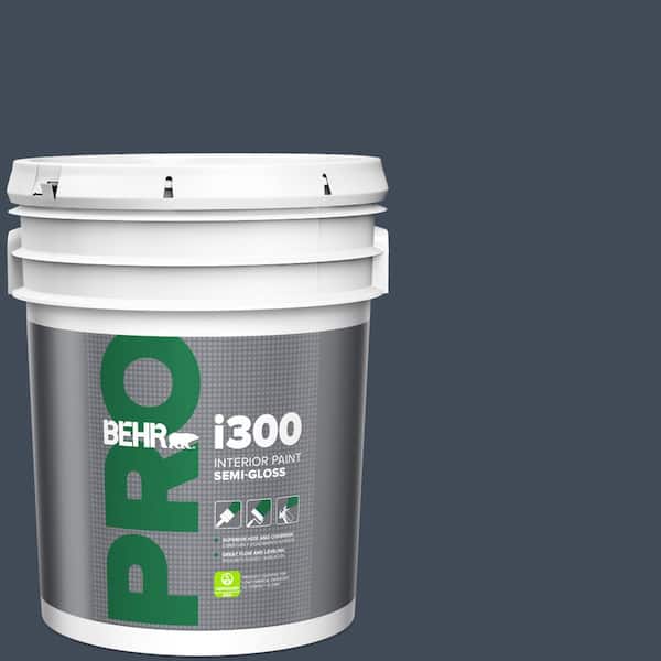 5 gal. #PPF-58 Dark Night Semi-Gloss Interior Paint