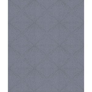 Mayra Eggplant Diamond Paper Strippable Wallpaper (Covers 56.4 sq. ft.)