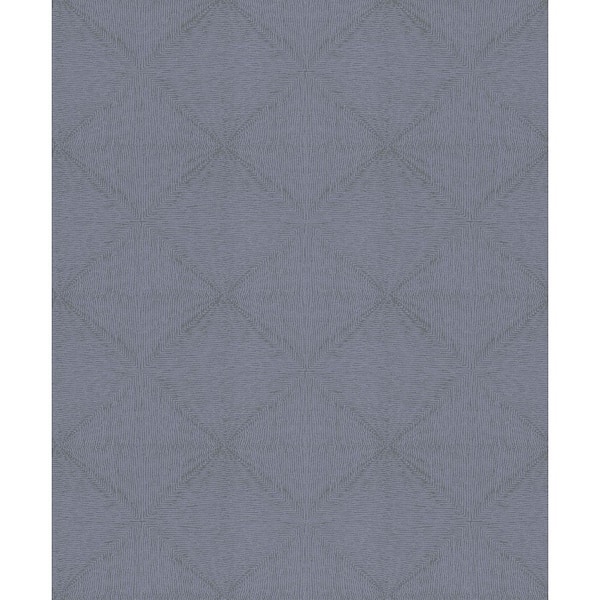 Mayra Eggplant Diamond Paper Strippable Wallpaper (Covers 56.4 sq. ft.)