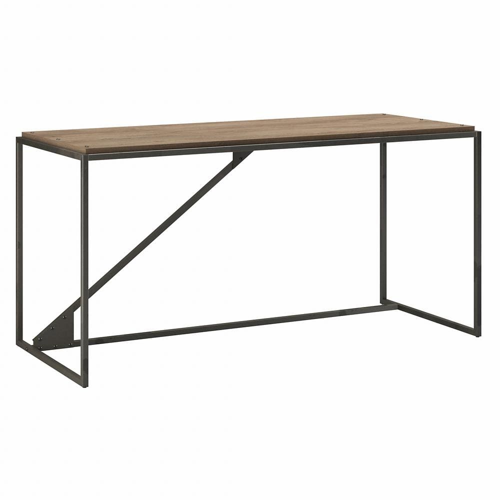 Refinery 62" Rustic Gray Industrial Home Office Desk