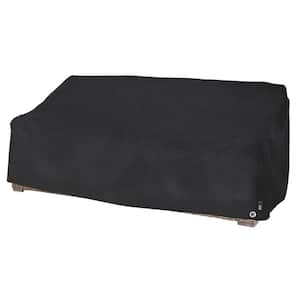 Garrison 82.5 in. L x 38 in. W x 38.25 in. H Black Diamond Waterproof Patio Loveseat Cover