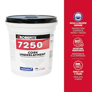 7250 4 qt. (1 Gal.) Professional-Grade Cork Underlayment Floor Adhesive