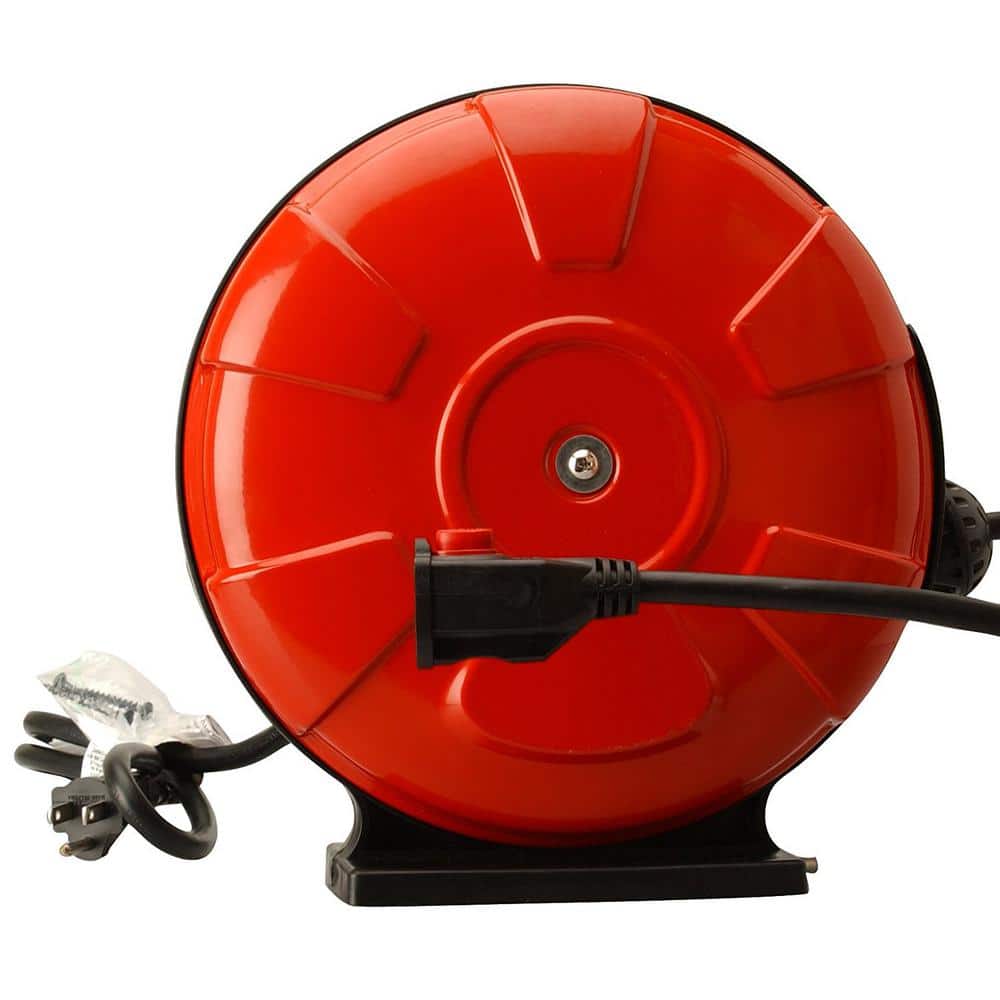 JEGS 555-81912: Extension Cord with Retractable Reel