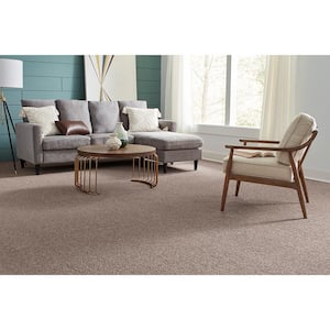 Gorrono Ranch I  - Crewelwork - Brown 30 oz. Triexta Texture Installed Carpet