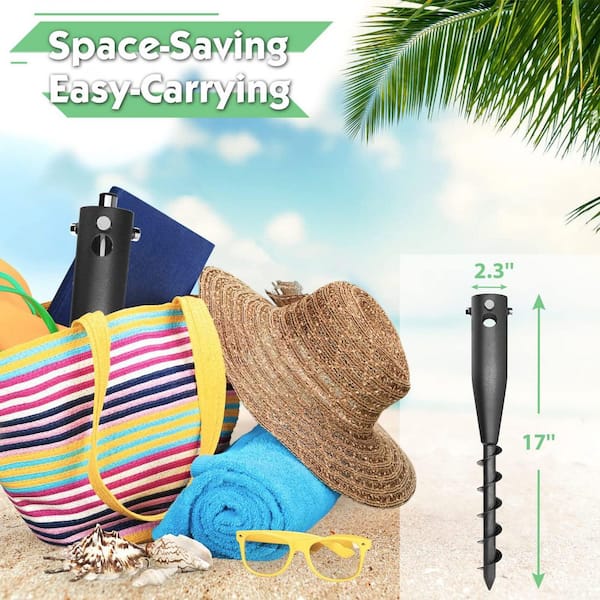 ground stake for patio umbrella Down River Equipment Down River Sand Holder Combo Built with heavy Toddmomy Outdoor Umbrella Ground Anchor