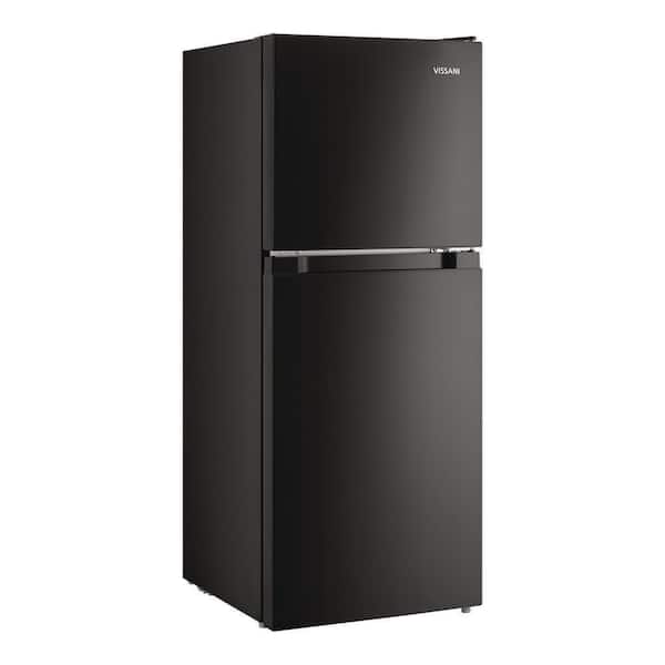 4.5 cu. Ft. Mini Refrigerator with Glass Shelves, Top Freezer, and Energy Efficiency in Black