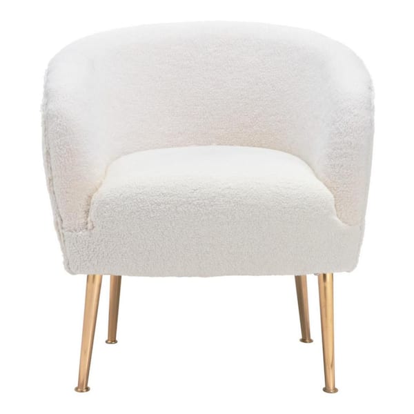 HomeRoots Beige Arm Chair Set of 1