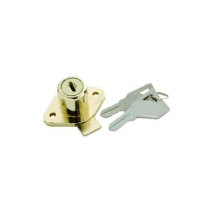 Polished Brass Keyed Alike Cabinet and Drawer Lock