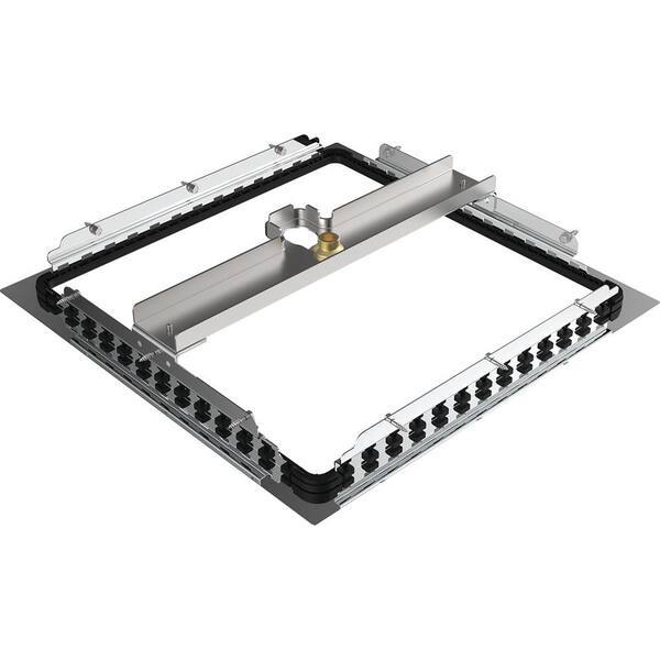 Speakman 15 in. Long and 15 in. Wide Stainless Steel Lura Ceiling Mount Flange for Rain Shower in Polished Chrome