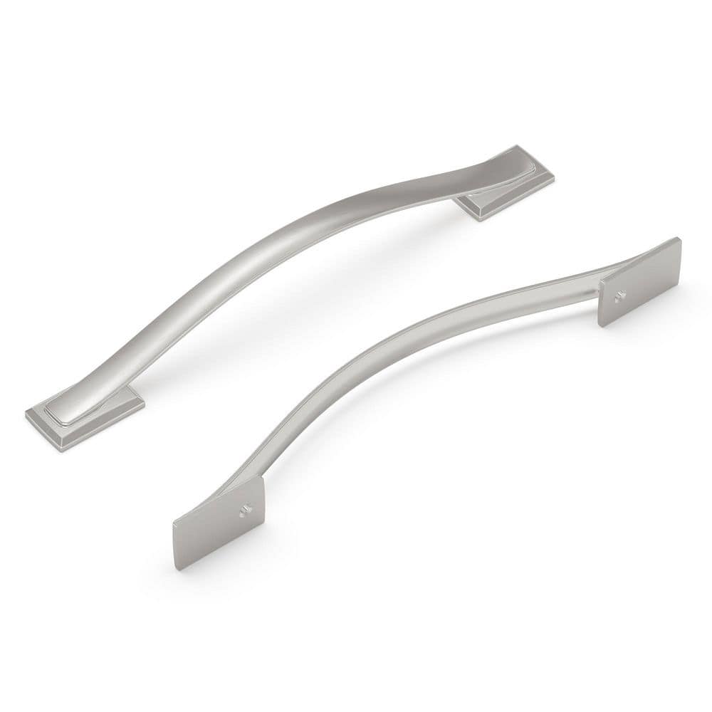 Dover Collection 6-5/16 in. (160 mm) Satin Nickel Finish Cabinet Pull (5-Pack) price history on PriceWatchPro