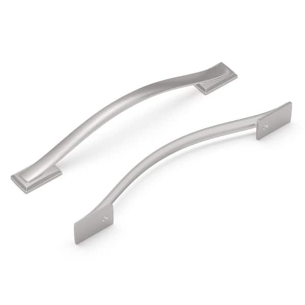 HICKORY HARDWARE Dover Collection 6-5/16 in. (160 mm) Satin Nickel Finish Cabinet Pull (5-Pack)