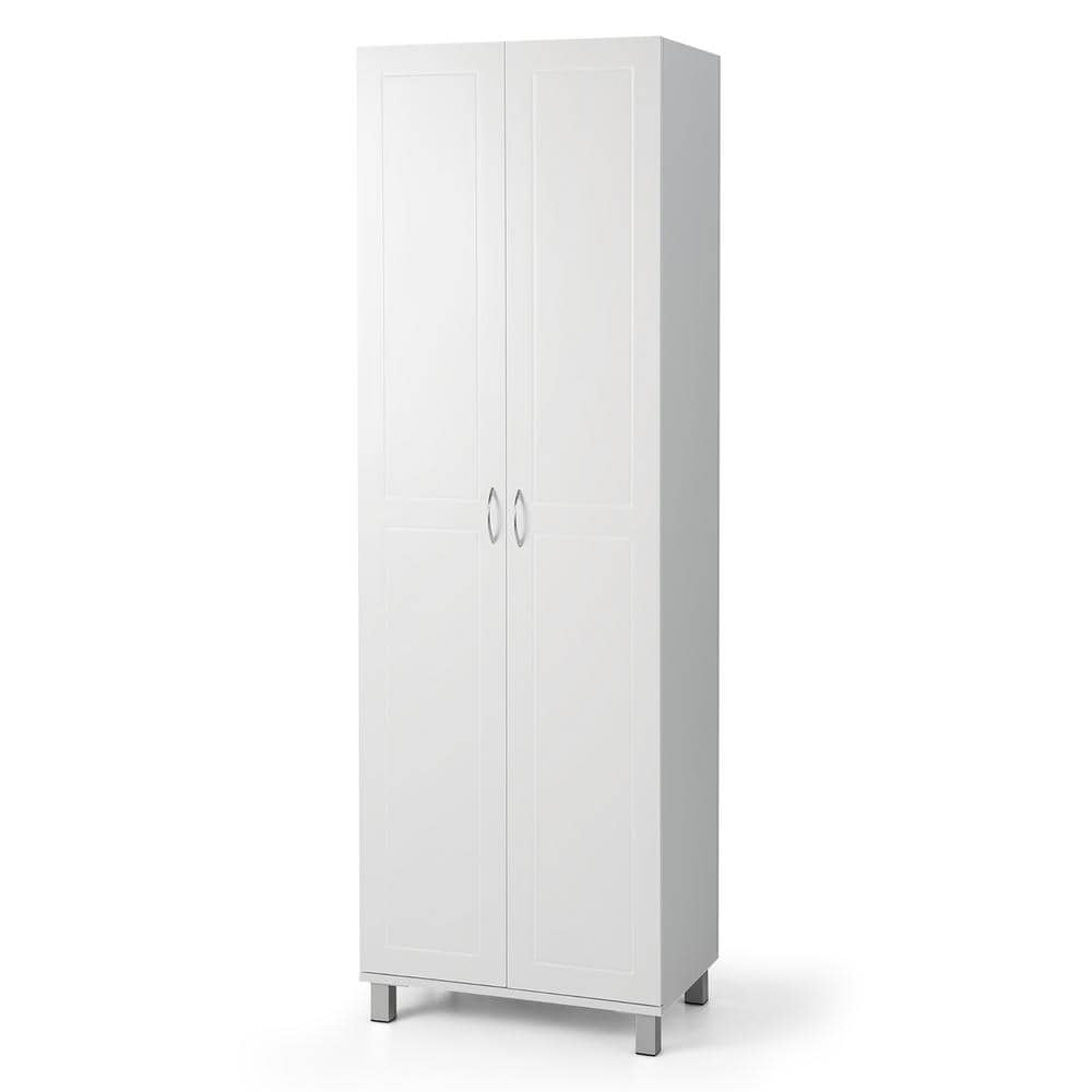 Gymax 2-Door Tall Storage Cabinet Kitchen Pantry Cupboard Organizer ...