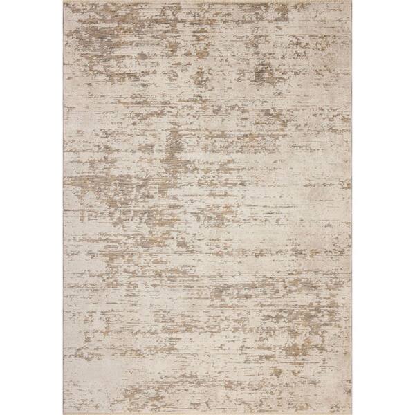 Nellie Dove / Natural 2 ft. 6 in. x 7 ft. 6 in. Contemporary Runner Rug