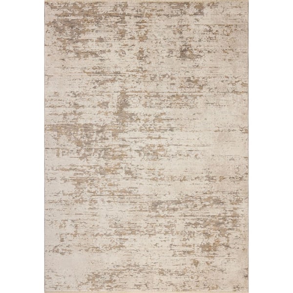 Nellie Dove / Natural 11 ft. 6 in. x 15 ft. 7 in. Contemporary Area Rug