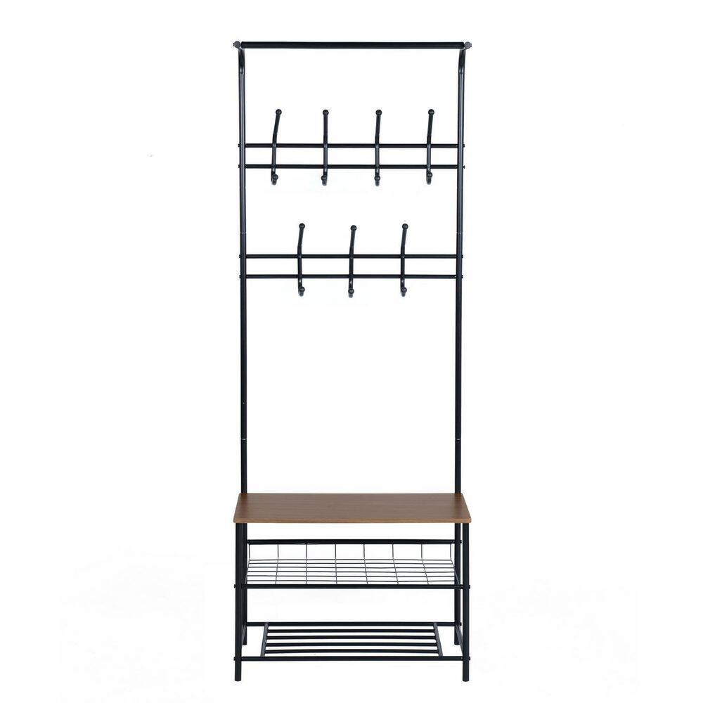 Siavonce Heavy Duty Steel Garment Rack Small Clothes Rack with Bottom ...