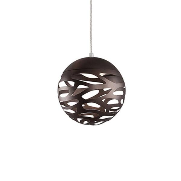 Radionic Hi Tech Kara 1-Light 40-Watt Equivalence Bronze Integrated LED Pendant