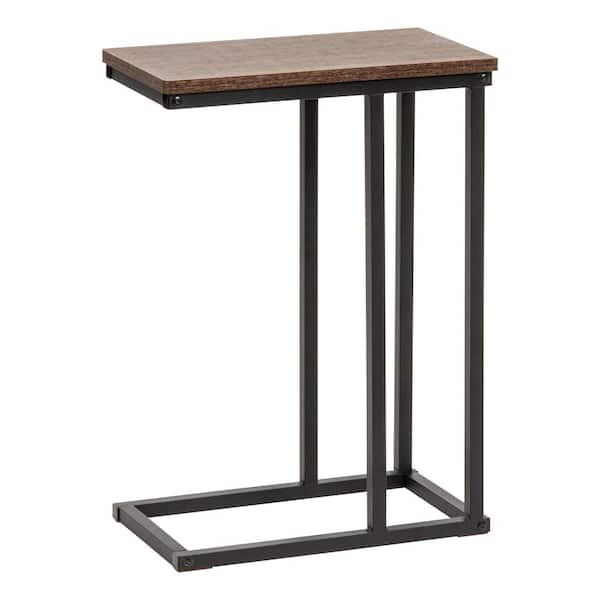 stratford rustic brown c side table