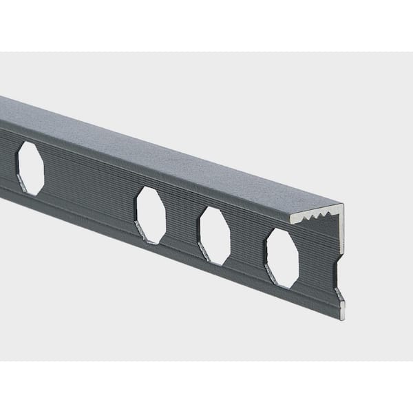 EMAC Nsuelo anthracite touch 0.5 in. D x 0.5 in. W x 98.4 in. L angle shape Aluminum Molding and Transition Trim