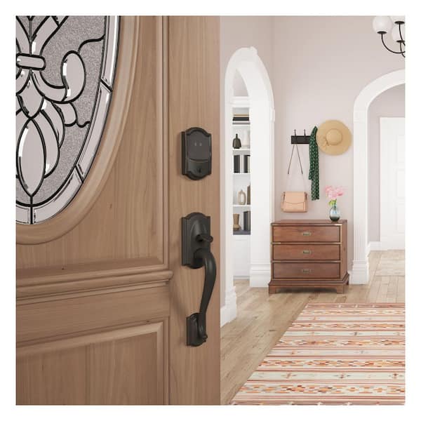 Camelot Aged Bronze Electronic Encode Plus Smart WiFi Deadbolt with Alarm